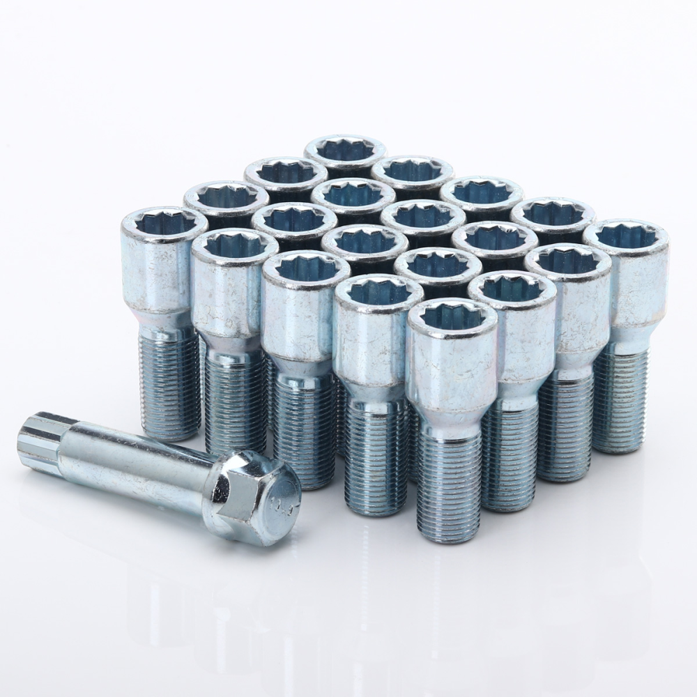 Radschrauben 60° Kegelbund | M12x1,5 Silber