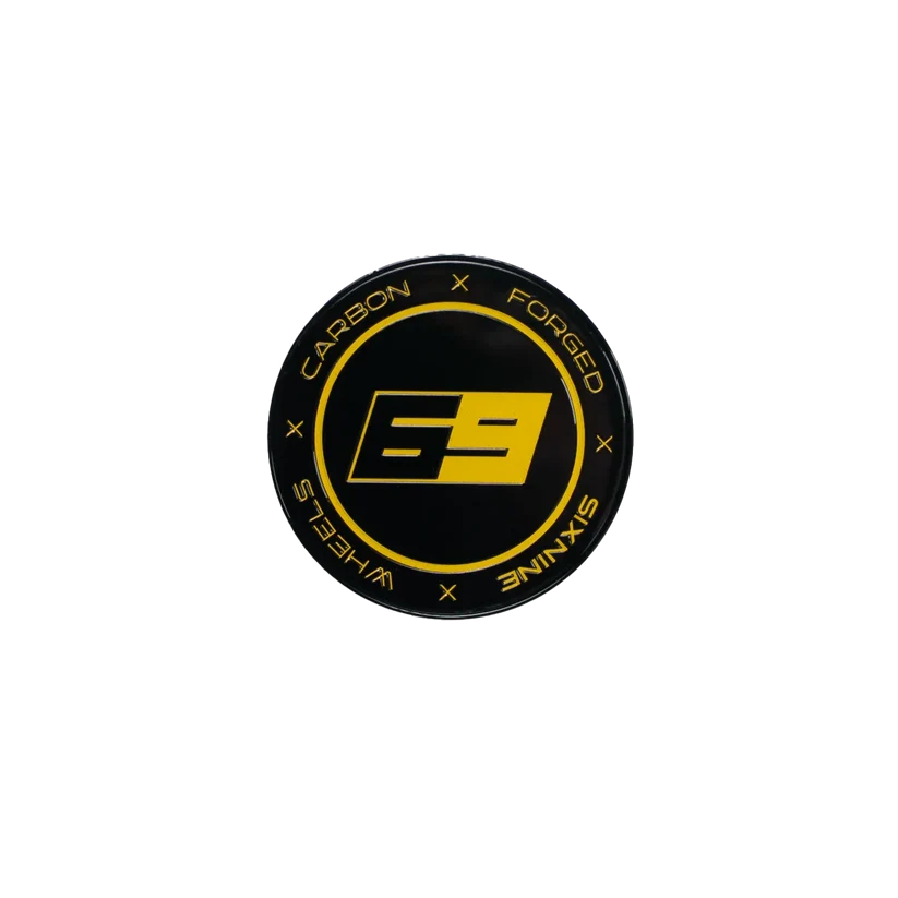 Sixnine Nabendeckel | FF-THREE | GlossyBlack-X-Yellow