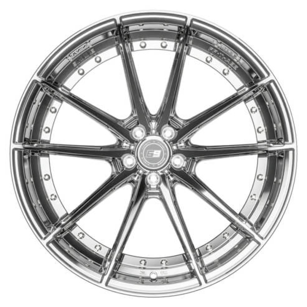 Sixnine FF-Three | 20 Zoll | 9x20 ET28 | 5x112 | Liquid Metal Chrom