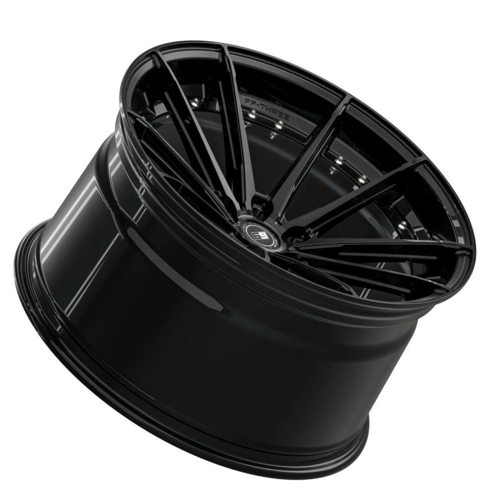 Sixnine FF-THREE 10x21 ET35 5x114.3 Schwarz Glanz