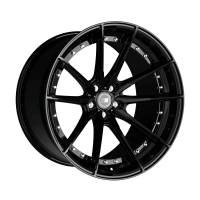 Sixnine FF-THREE 10x21 ET35 5x114.3 Schwarz Glanz
